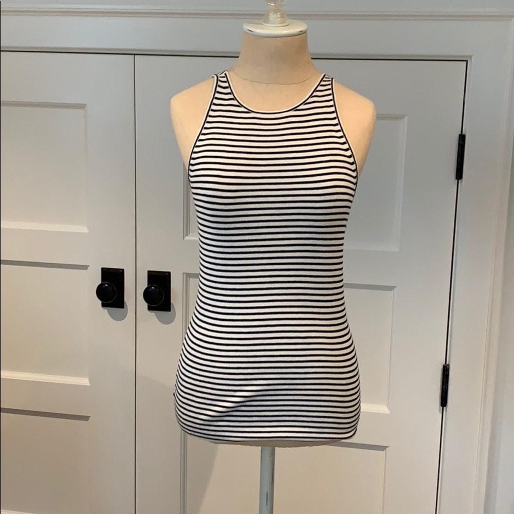 Black and white tank top